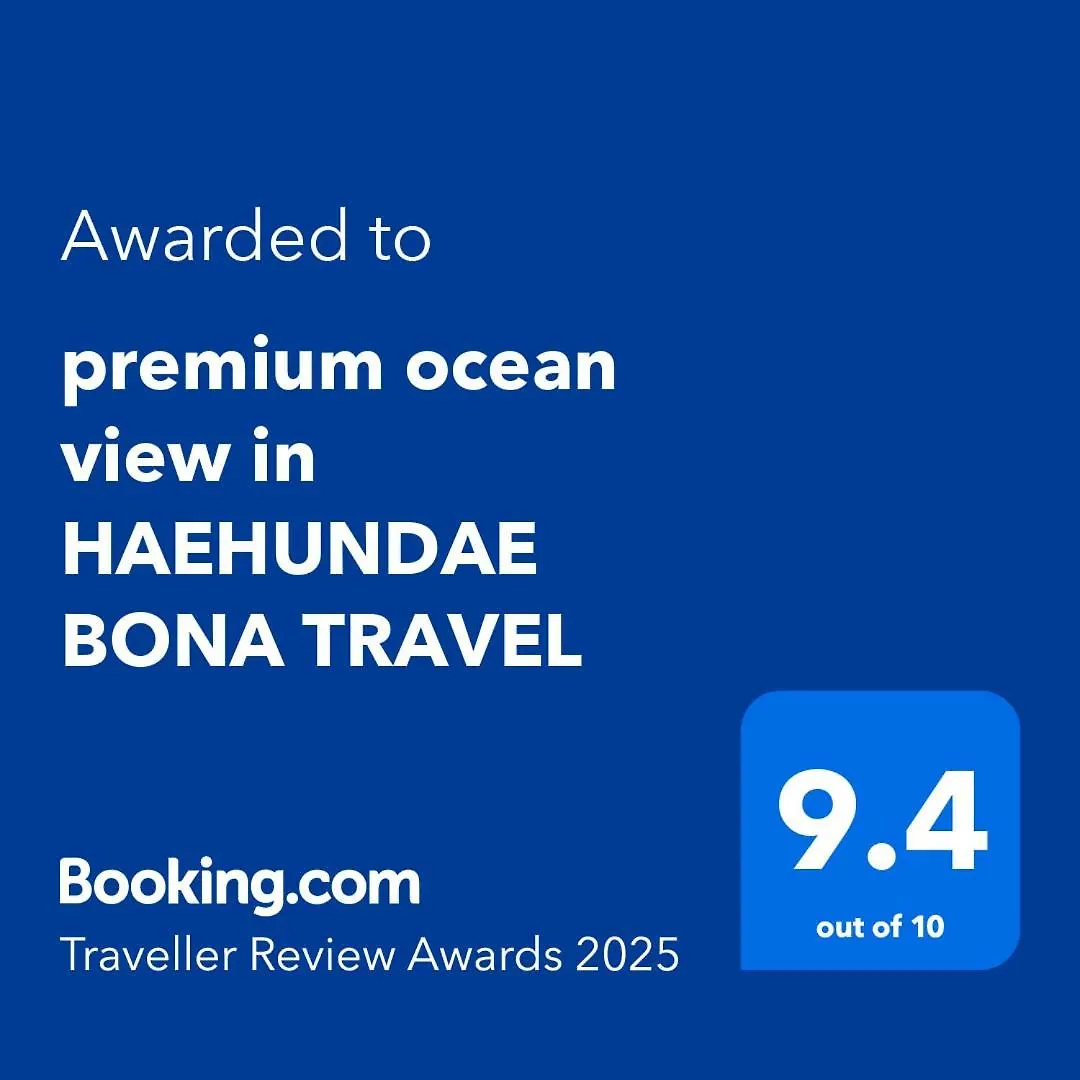 Premium Ocean View In Haehundae Bona Travel Apartment Busan